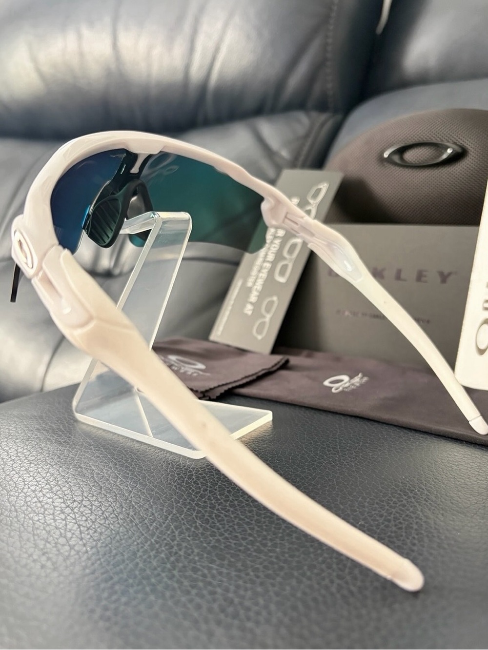 Oakley Radar EV Path White Frame Orange Red Lens Sunglasses O09208 - Picture 10 of 10